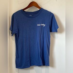 JCrew Ciao Baby embroidered t-shirt